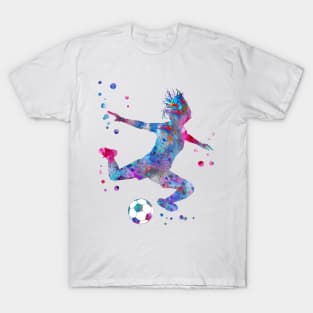 Female Soccer Player T-Shirt